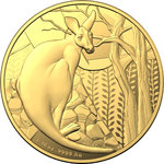 10 $ Dollar Impressions of Australia - Kangaroo Känguru Australien 1/10 oz Gold PP 2022
