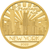 5 $ Dollar Big City Lights – New York Cook Islands 0,5 Gramm Gold PP 2022