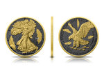 1 $ Dollar Golden Ring Edition - American Silver Eagle USA 1 oz Silber 2022 **