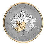 300 $ Dollar Pure Platinum Coin - Maple Leaf Forever Kanada 1 oz Platin Reverse Proof 2022