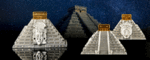 50 Cordobas Mayan Pyramid Chichen Itza - Maya Pyramide 3D Shaped Nicaragua 5 oz Silber 2022