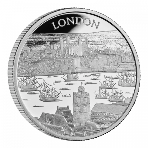2 Pfund Pound City Views - London Grossbritannien UK 1 oz Silber PP 2022 **