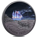 50 $ Dollar Canadian Ghost Ship - Geisterschiff Kanada 5 oz Silber PP 2022