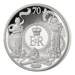 5 Pound Pfund Platinum Jubilee of Her Majesty Queen Elizabeth II St. Helena 5 oz Silber PP 2022