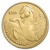 100 $ Dollar 5th Anniversary of Pegasus mit Privy Mark British Virgin Islands 1 oz Gold 2022