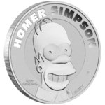 1 $ Dollar The Simpsons - Homer Simpson Tuvalu 1 oz Silber BU 2022 **