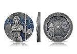 10 Mark Valkyries - Hildegard - High Relief Germania Mint 2 oz Silber Antique Finish 2022