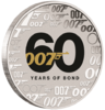 1 $ Dollar 60 Years - 60 Jahre James Bond 007™  - Tuvalu 1 oz Silber BU 2022 **