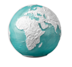 5 Dollar Blue Marble - Frozen Earth 3D Coin Planet Erde Barbados 3 oz Silber 2023