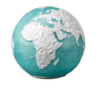 5 Dollar Blue Marble - Frozen Earth 3D Coin Planet Erde Barbados 3 oz Silber 2023