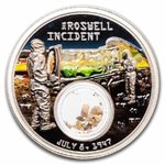 1 $ Dollar 75th Anniversary Roswell UFO Incident Mesa Grande USA 1 oz Silber Colorized PP 2022 **