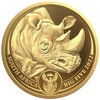 50 Rand BIG FIVE II - Rhino - Nashorn Südafrika South Africa 1/4 oz Gold PP 2022