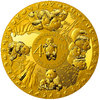 25 $ Dollar 40th Anniversary of the Gold Panda Dome Shaped Solomon Islands 40 Gramm Gold 2022