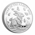 2 Pounds Pfund Lunar Year of the Rabbit - Hase Grossbritannien UK 1 oz Silber PP 2023