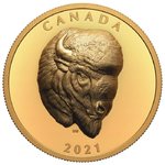 250 $ Dollar Bold Bison Ultra High Relief Kanada 2 oz Gold PP 2021