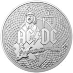 1 $ Dollar AC/DC Australien 1 oz Silber Frosted Uncirculated 2023