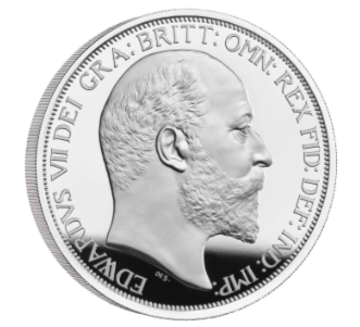 10 Pfund Pounds British Monarchs - King Edward VII Grossbritannien UK 5 oz Silber PP 2022