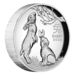 1 $ Dollar Lunar III Rabbit - Hase High Relief Australien 1 oz Silber PP 2023