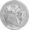 50 Francs African Ounce Nile Crocodile - Nilkrokodil Ruanda 1 oz Silber BU 2023