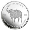 5000 Francs Mandala - Buffalo - Büffel Tschad Chad 1 oz Silber 2020 B-Ware **