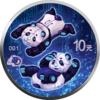 10 Yuan Artificial Intelligence Edition - Panda China 30 Gramm Silber 2022