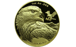 2 $ Dollar Golden Eagle - Steinadler Samoa 1 oz Gold Prooflike 2022