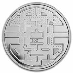 5 $ Dollar PAC-MAN™ Circular Maze - Labyrinth Niue Island 2 oz Silber BU 2023