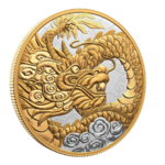 50 $ Dollar Heavenly Dragon - Himmlischer Drache Kanada 5 oz Silber 2023 **