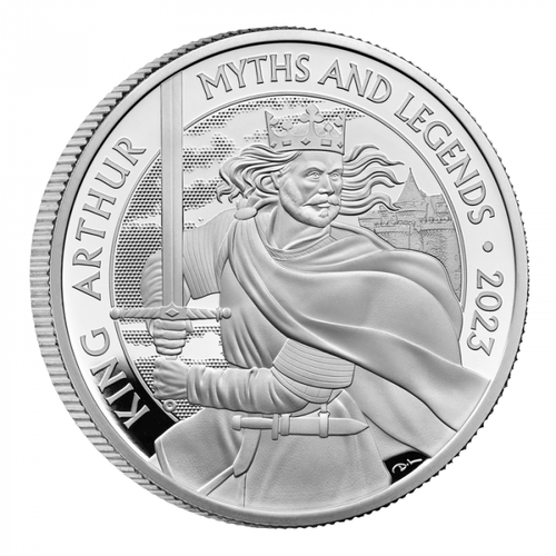 2 Pfund Pounds Myth and Legends - King Arthur Grossbritannien UK 1 oz Silber PP 2023