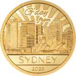 5 $ Dollar Big City Lights – Sydney Cook Islands 0,5 Gramm Gold PP 2023