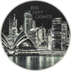 5 $ Dollar Big City Lights – Sydney High Relief Cook Islands 1 oz Silber PP 2023 **