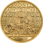 5 $ Dollar Mont-Saint-Michel Cook Islands 0,5 Gramm Gold PP 2023