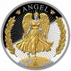 1 Pound Pfund Lucky Angel - Engel Gold Plated St. Helena 1 oz Silber PP 2023