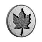 20 $ Dollar Super Incuse Silver Maple Leaf Kanada 1 oz Silber + Rhodium Reverse Proof 2023 **