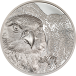 500 Togrog Mongolian Falcon - Falke Ultra High Relief Mongolei 1 oz Silber 2023 **
