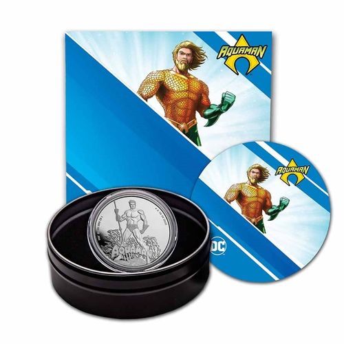 5 $ Dollar DC Comics™ - Aquaman™ Proof Samoa 1 oz Silber PP 2023 **
