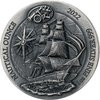50 Francs Nautical Ounce USS Constitution High Relief # 40/4 Ruanda 1 oz Silber Antique Finish 2022