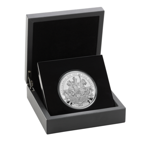 10 Pfund Pound Britannia Silver Proof Grossbritannien UK 5 oz Silber PP 2023