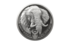 5 Rand BIG FIVE II - Elephant - Elefant Südafrika South Africa 1 kg Kilo Silber 2021
