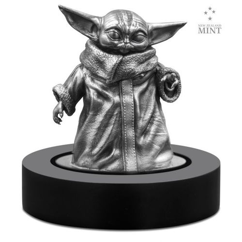 STAR WARS™ - Mandalorian™ - The Child - Baby Yoda Miniatur Skulptur Silber 2021