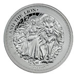 2 Pound Pfund Una and the Lion Proof St. Helena 2 oz Silber PP 2023