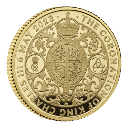 25 Pfund Pounds Coronation - Krönung King Charles III Grossbritannien UK 1/4 oz Gold PP Proof 2023