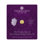 50 Pence Coronation - Krönung King Charles III Grossbritannien UK 1/40 oz Gold PP Proof 2023