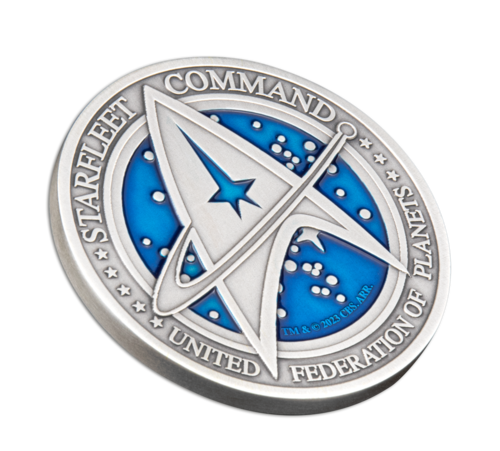 5 Dollar STAR TREK™ Starfleet Command Emblem Samoa 1 oz Silber Antique Finish 2023