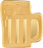 1 $ Dollar Beer Mug - Bierkrug Palau 0,5 Gramm Gold