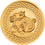 1000 Togrog Lunar Jahr des Drachen - Dragon - Drache Mongolei 0,5 Gramm Gold PP 2024
