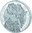 50 Francs African Ounce 15th Anniversary - 15 Jahre Berggorilla Ruanda 1 oz Silber PP 2023
