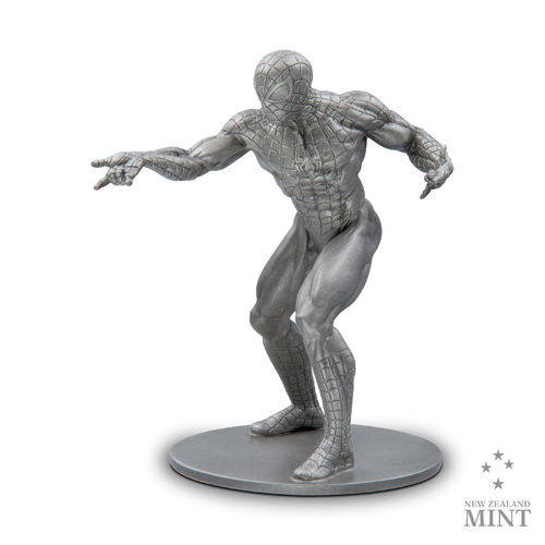 Marvel™ Spider-Man™ 3D Miniatur Skulptur Silber 2023
