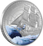 1 Dollar James Cook - 250th Anniversary First Antarctic Crossing Niue Island 1 oz Silber PP 2023 **