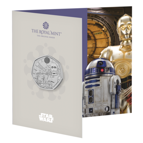 50 Pence Star Wars™ - R2-D2™ & C-3PO™ Grossbritannien UK BU im Folder 2023
